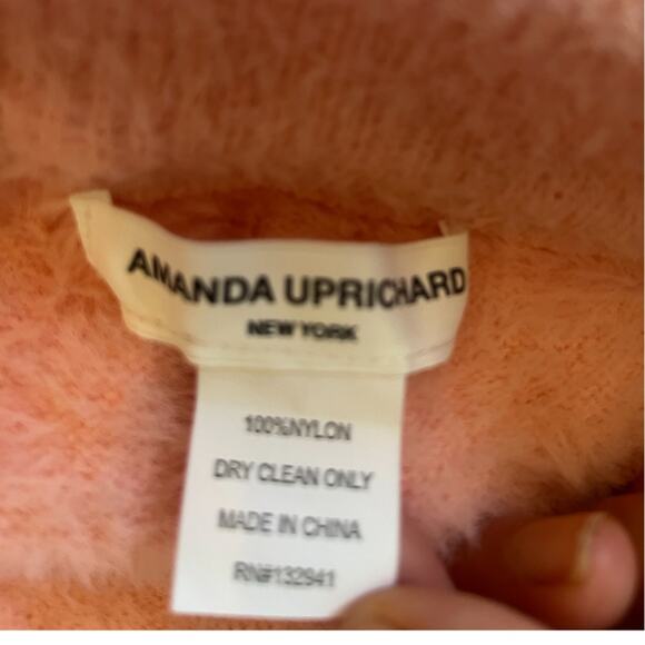 Revolve AMANDA UPRICHARD Charlett Rouge Pink Fuzzy Clueless Sweater Mini Skirt S - Picture 6 of 7